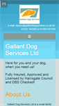 Mobile Screenshot of gallantdogservices.co.uk