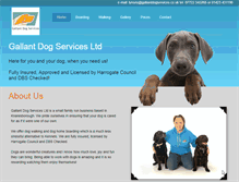 Tablet Screenshot of gallantdogservices.co.uk